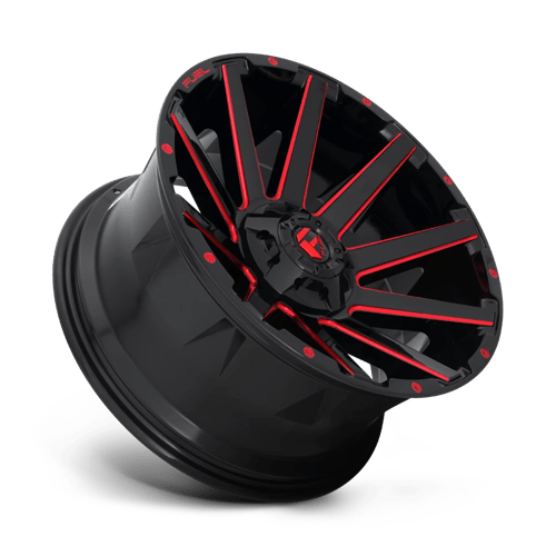 Fuel 1PC | D643 CONTRA | 20.0x10.00 | 5X139.7/5X150 | -18 | GLOSS BLACK RED TINTED CLEAR