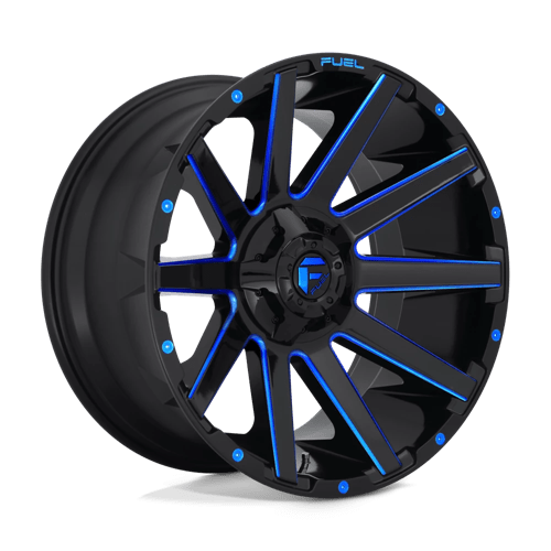 Fuel 1PC | D644 CONTRA | 20.0x10.00 | 5X139.7/5X150 | -18 | GLOSS BLACK BLUE TINTED CLEAR