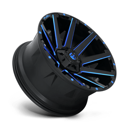 Fuel 1PC | D644 CONTRA | 20.0x9.00 | 6X135/6X139.7 | 20 | GLOSS BLACK BLUE TINTED CLEAR