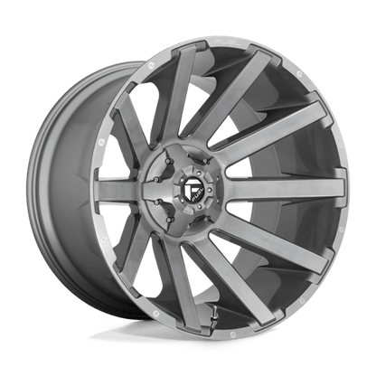 Fuel 1PC | D714 CONTRA PLATINUM | 20.0x9.00 | 6X135/6X139.7 | 19 | BRUSHED GUN METAL TINTED CLEAR