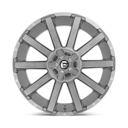 Fuel 1PC | D714 CONTRA PLATINUM | 20.0x9.00 | 6X135/6X139.7 | 19 | BRUSHED GUN METAL TINTED CLEAR
