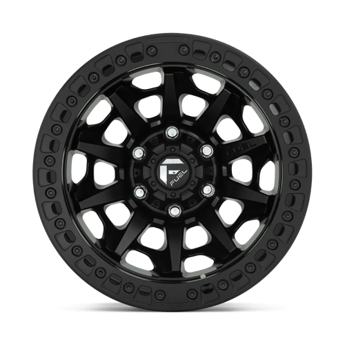 Fuel 1PC | D114 COVERT BEADLOCK | 17.0x9.00 | 5X127 | -15 | MATTE BLACK