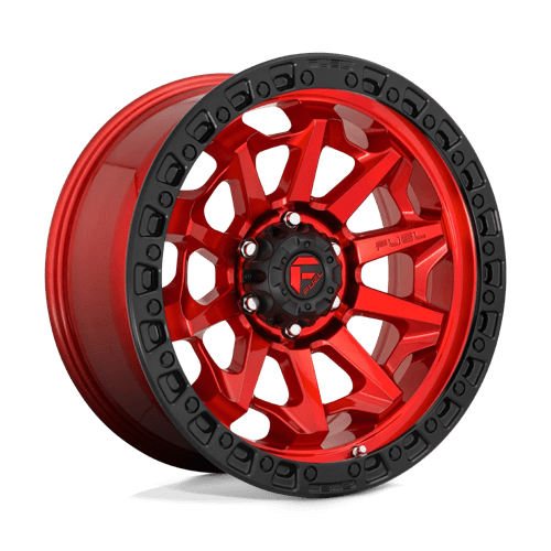 Fuel 1PC | D695 COVERT | 16.0x8.00 | 6X139.7 | 1 | CANDY RED BLACK BEAD RING
