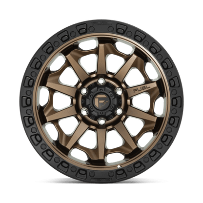 Fuel 1PC | D696 COVERT | 20.0x9.00 | 8X170 | 1 | MATTE BRONZE BLACK BEAD RING