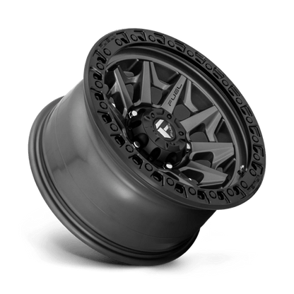Fuel 1PC | D716 COVERT | 18.0x9.00 | 6X135 | 1 | MATTE GUNMETAL BLACK BEAD RING