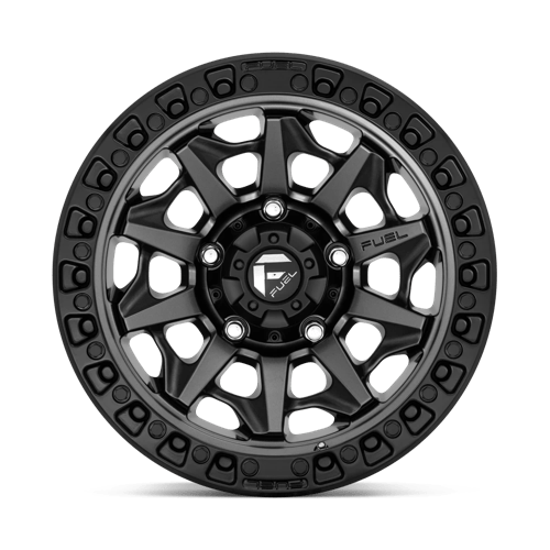 Fuel 1PC | D716 COVERT | 20.0x9.00 | 5X127 | 1 | MATTE GUNMETAL BLACK BEAD RING