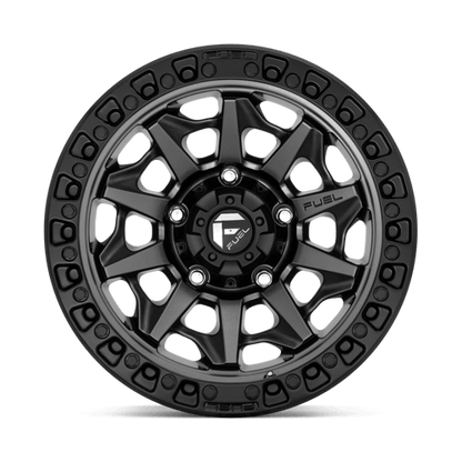 Fuel 1PC | D716 COVERT | 20.0x10.00 | 8X165.1 | -18 | MATTE GUNMETAL BLACK BEAD RING