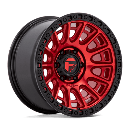 Fuel 1PC | D834 CYCLE | 17.0x8.50 | 5X130 | 30 | CANDY RED W/ BLACK RING