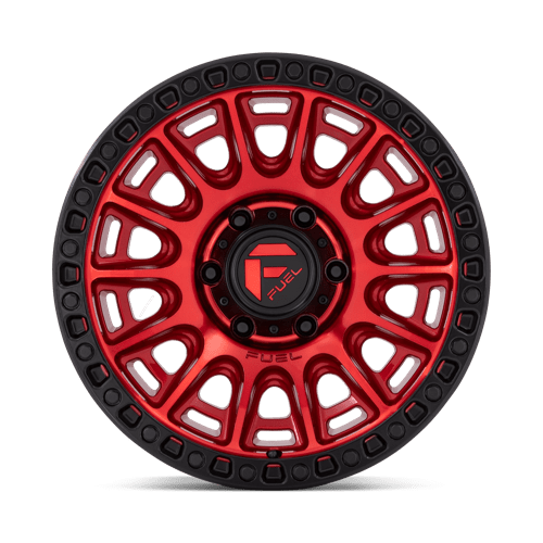 Fuel 1PC | D834 CYCLE | 17.0x9.00 | 5X127 | -12 | CANDY RED W/ BLACK RING