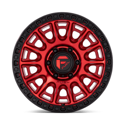 Fuel 1PC | D834 CYCLE | 17.0x8.50 | 5X130 | 30 | CANDY RED W/ BLACK RING