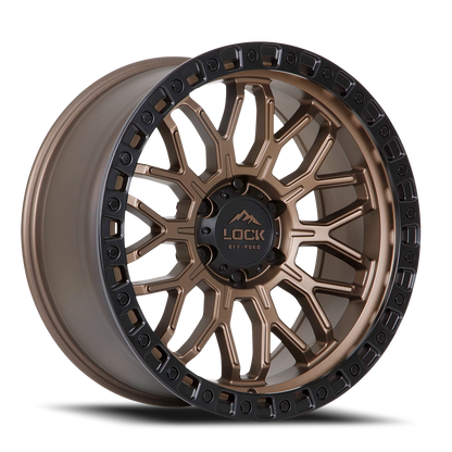COMBAT | 17X9 | 5X127 | -12 | MATTE BRONZE W MATTE BLACK RING | COMBAT-7957MRMBR12N