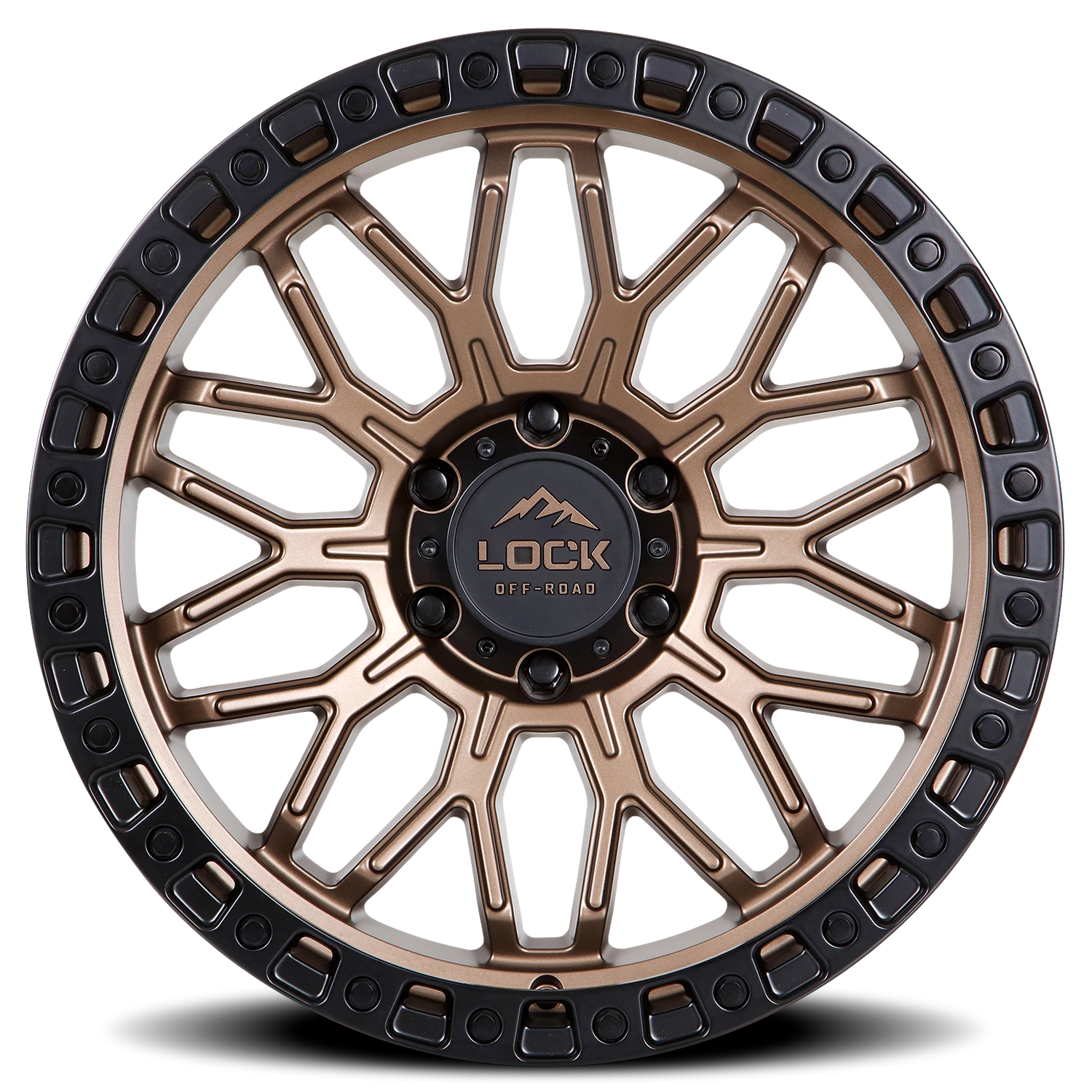 COMBAT | 20X10 | 8X165.1 | -18 | MATTE BRONZE W MATTE BLACK RING | COMBAT-2186MRMBR - Image 3