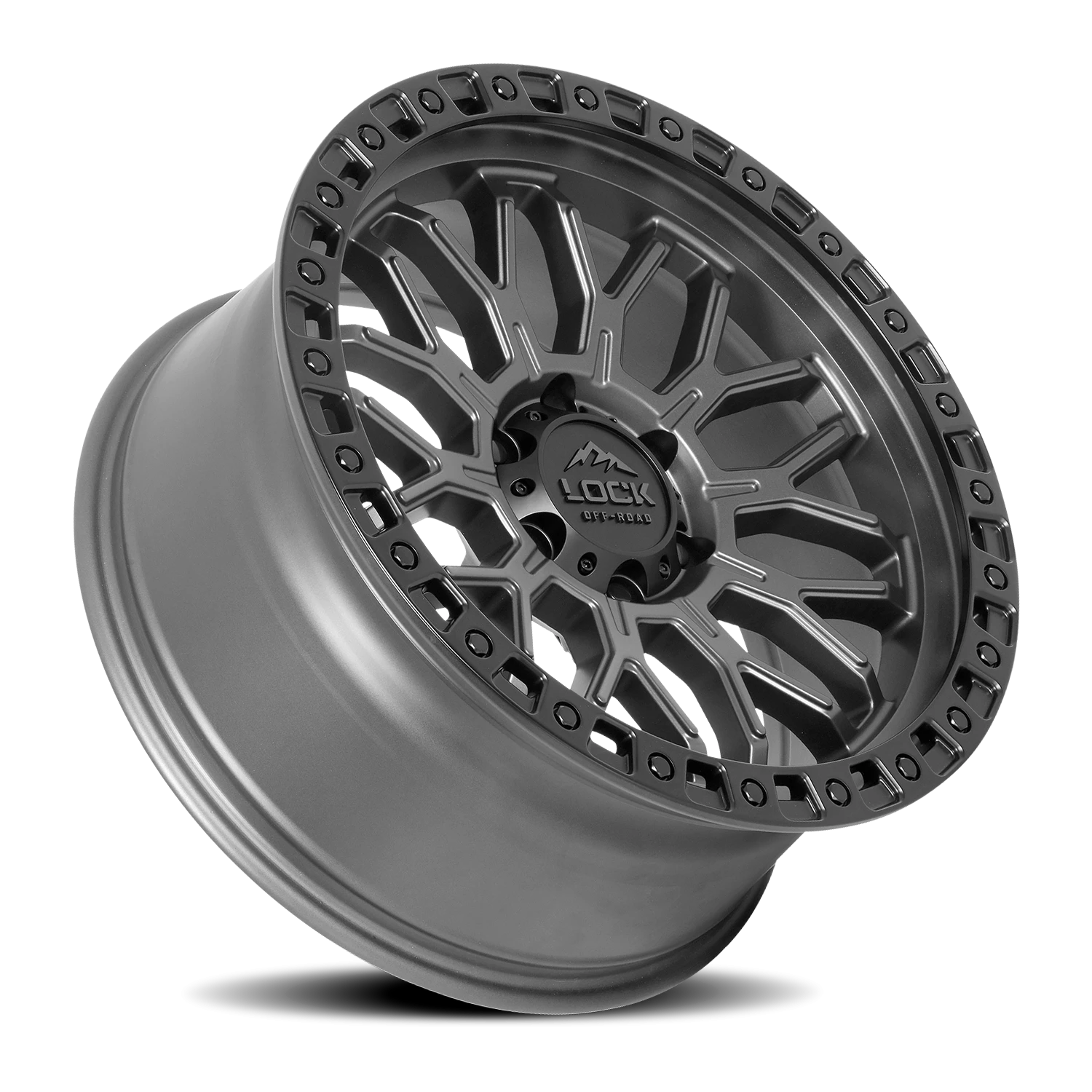 COMBAT | 20X9 | 5X127 | +0 | MATTE GREY W MATTE BLACK RING | COMBAT-2957MGMBRR - Image 2