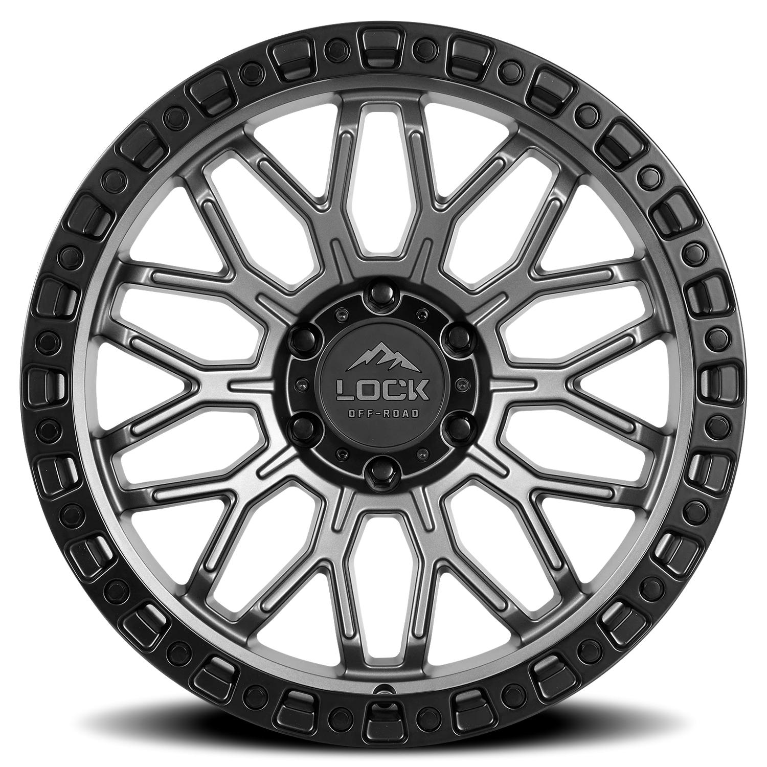 COMBAT | 20X9 | 5X127 | +0 | MATTE GREY W MATTE BLACK RING | COMBAT-2957MGMBRR - Image 3