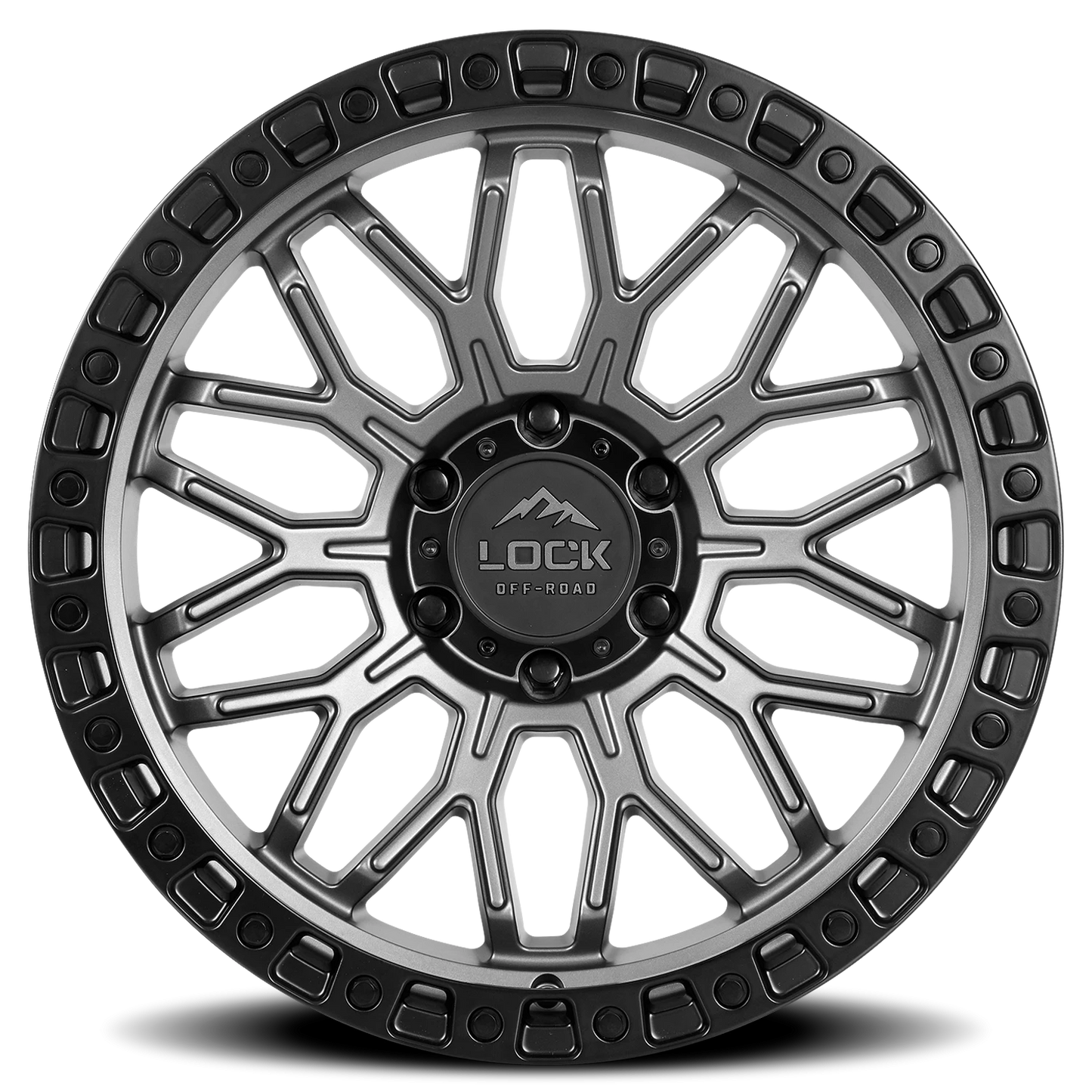 COMBAT | 17X9 | 6X135 | +1 | MATTE GREY W MATTE BLACK RING | COMBAT-7963MGMBRR - Image 3