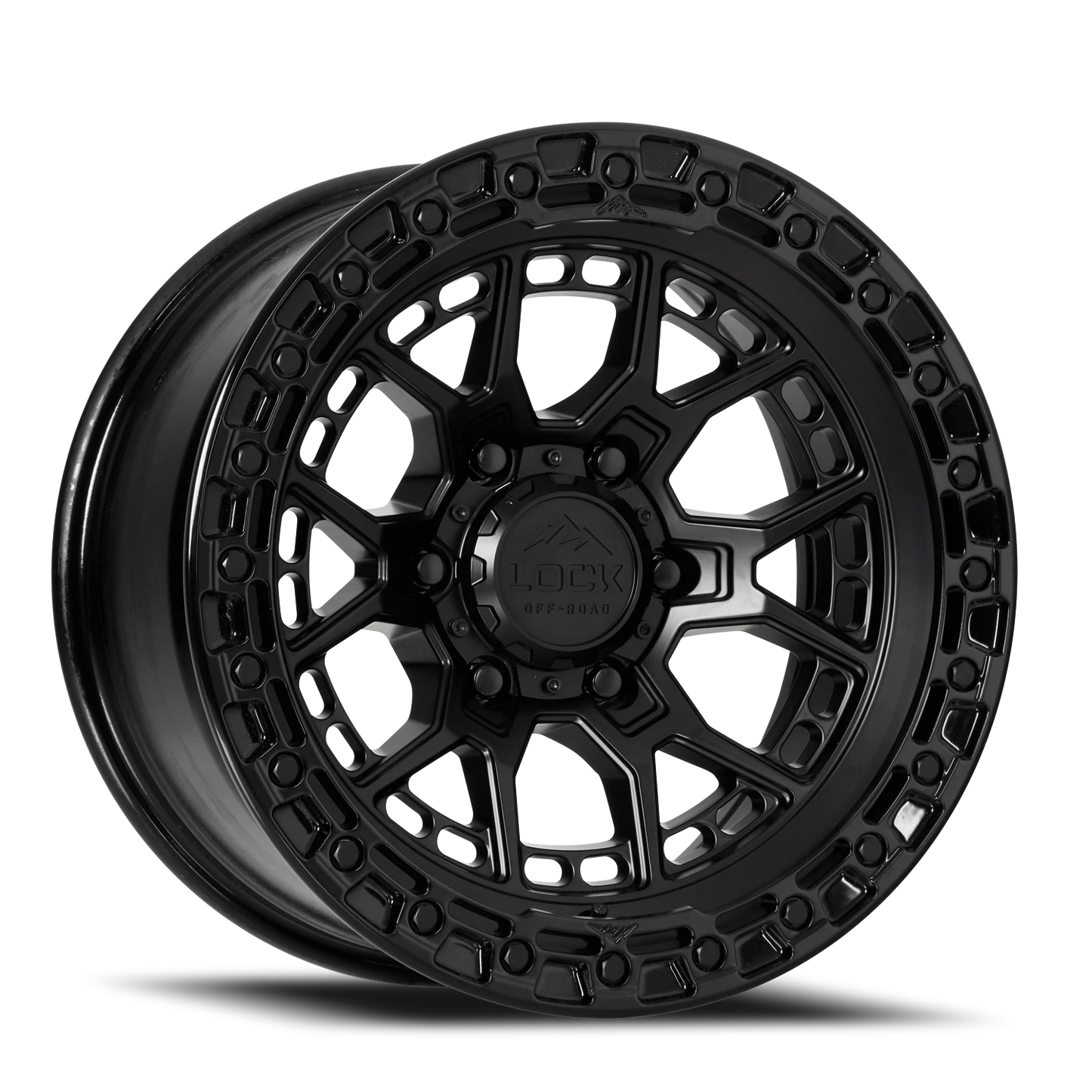 COMMANDO | 17X9 | 5X127 | -12 | MATTE BLACK W GLOSS BLACK RING | COMMANDO-7957GB12N