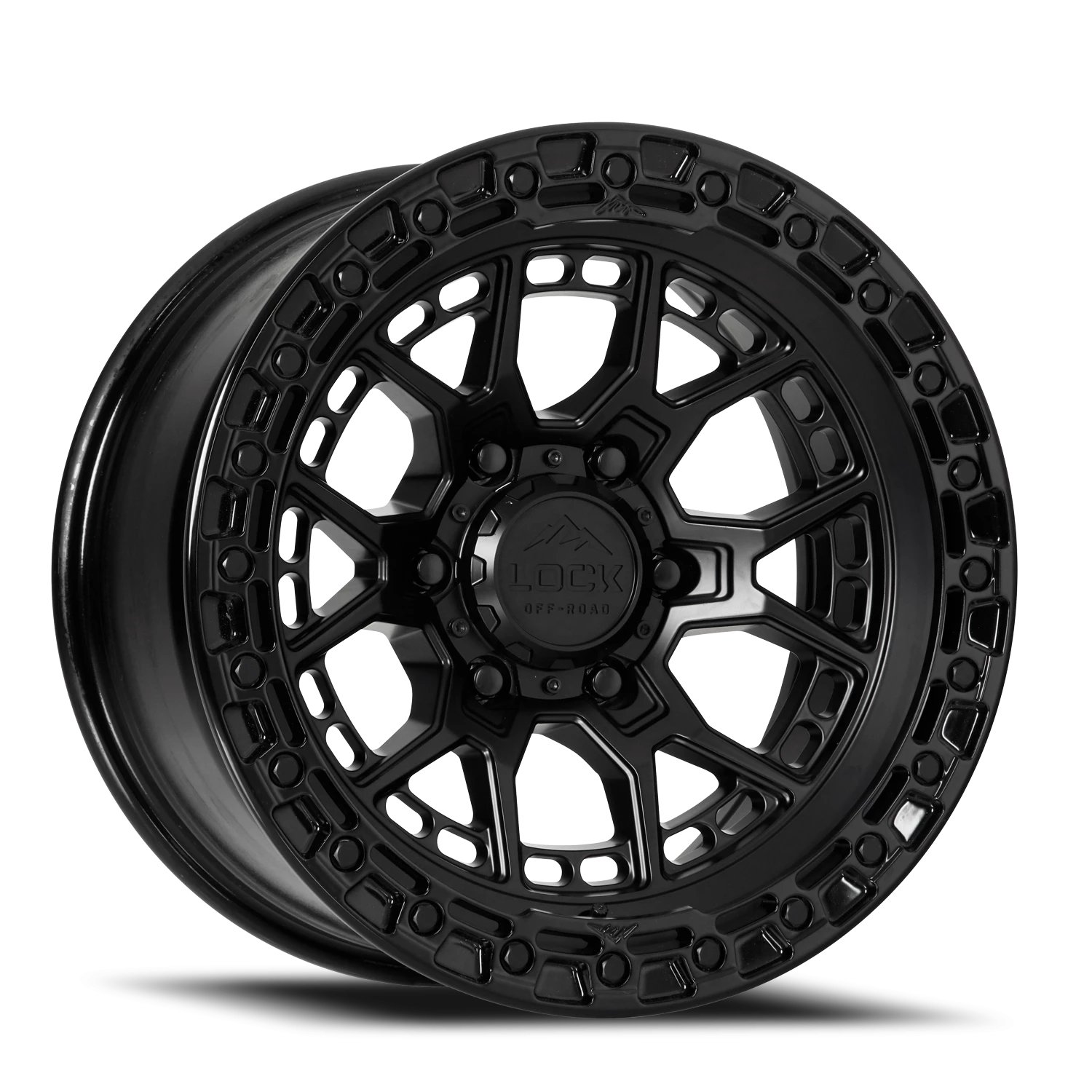 COMMANDO | 17X9 | 5X127 | -12 | MATTE BLACK W GLOSS BLACK RING | COMMANDO-7957GB12N
