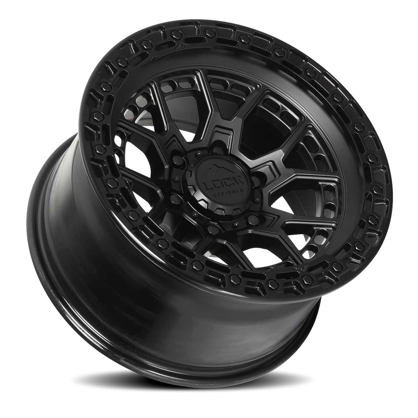 COMMANDO | 17X9 | 5X127 | -12 | MATTE BLACK W GLOSS BLACK RING | COMMANDO-7957GB12N - Image 2