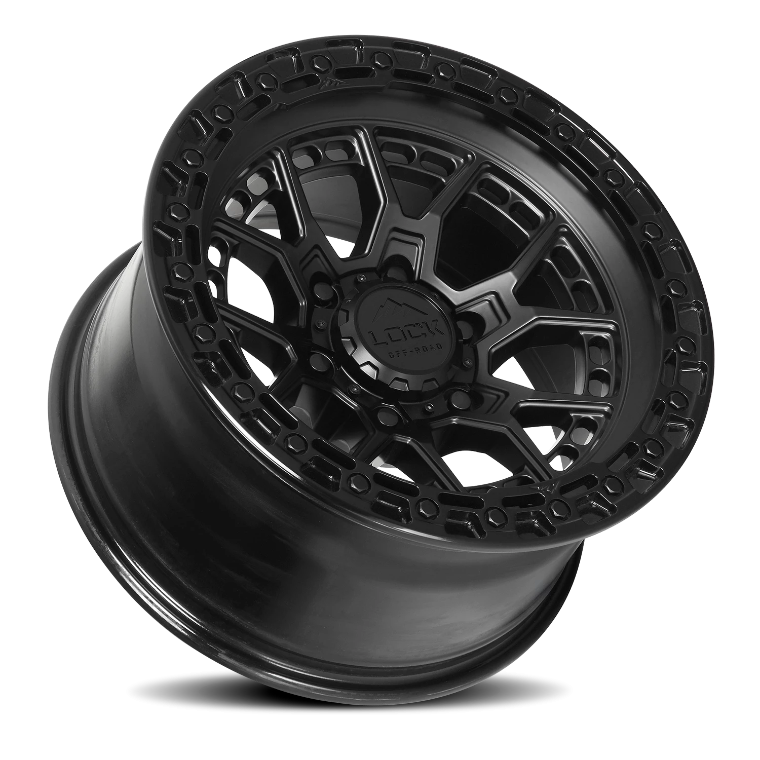 COMMANDO | 17X9 | 5X127 | -12 | MATTE BLACK W GLOSS BLACK RING | COMMANDO-7957GB12N - Image 2