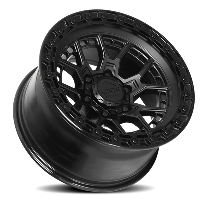 COMMANDO | 17X9 | 5X127 | -12 | MATTE BLACK W GLOSS BLACK RING | COMMANDO-7957GB12N - Image 2