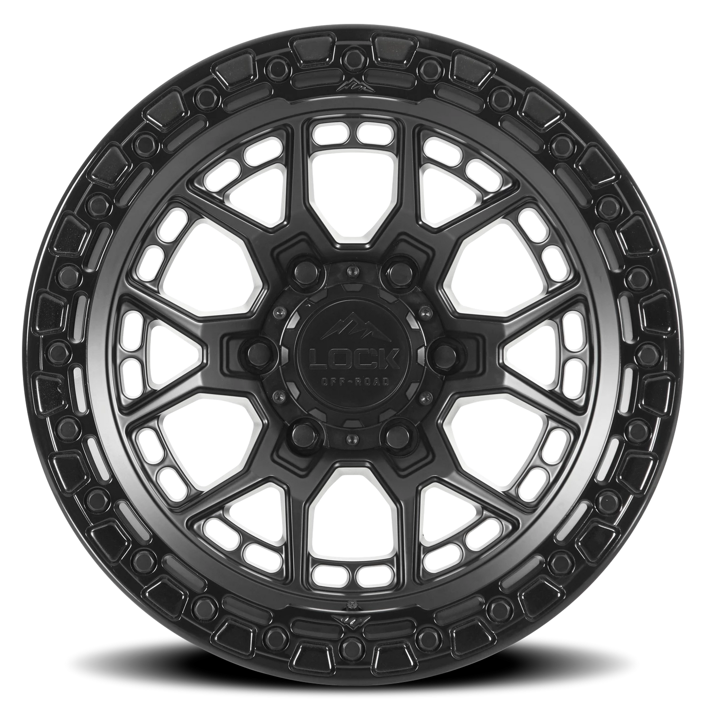 COMMANDO | 17X9 | 5X127 | -12 | MATTE BLACK W GLOSS BLACK RING | COMMANDO-7957GB12N - Image 3