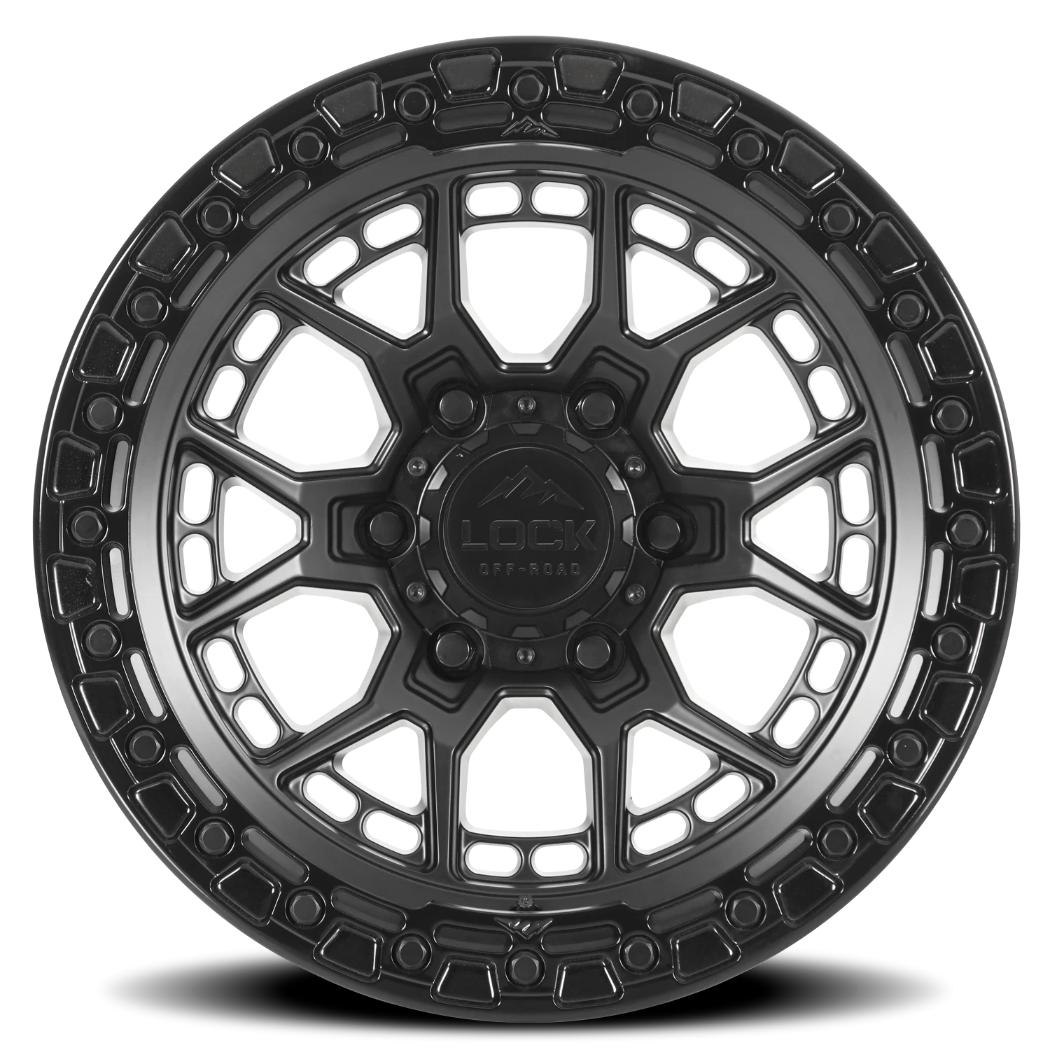 COMMANDO | 17X9 | 5X127 | -12 | MATTE BLACK W GLOSS BLACK RING | COMMANDO-7957GB12N - Image 3