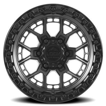 COMMANDO | 17X9 | 5X127 | -12 | MATTE BLACK W GLOSS BLACK RING | COMMANDO-7957GB12N - Image 3