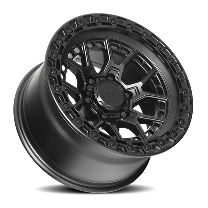COMMANDO | 17X9 | 5X127 | -12 | MATTE BLACK W MATTE BLACK RING | COMMANDO-7957MB12N - Image 2