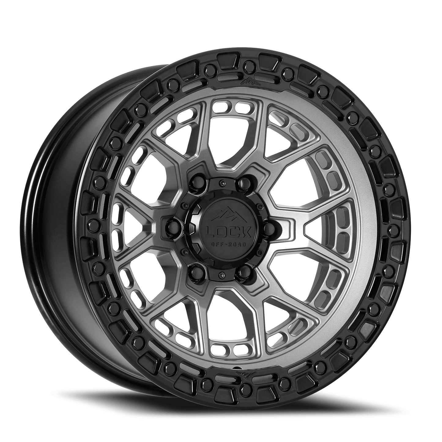 COMMANDO | 17X9 | 5X127 | -12 | MATTE GREY W MATTE BLACK RING | COMMANDO-7957MGMBR12N