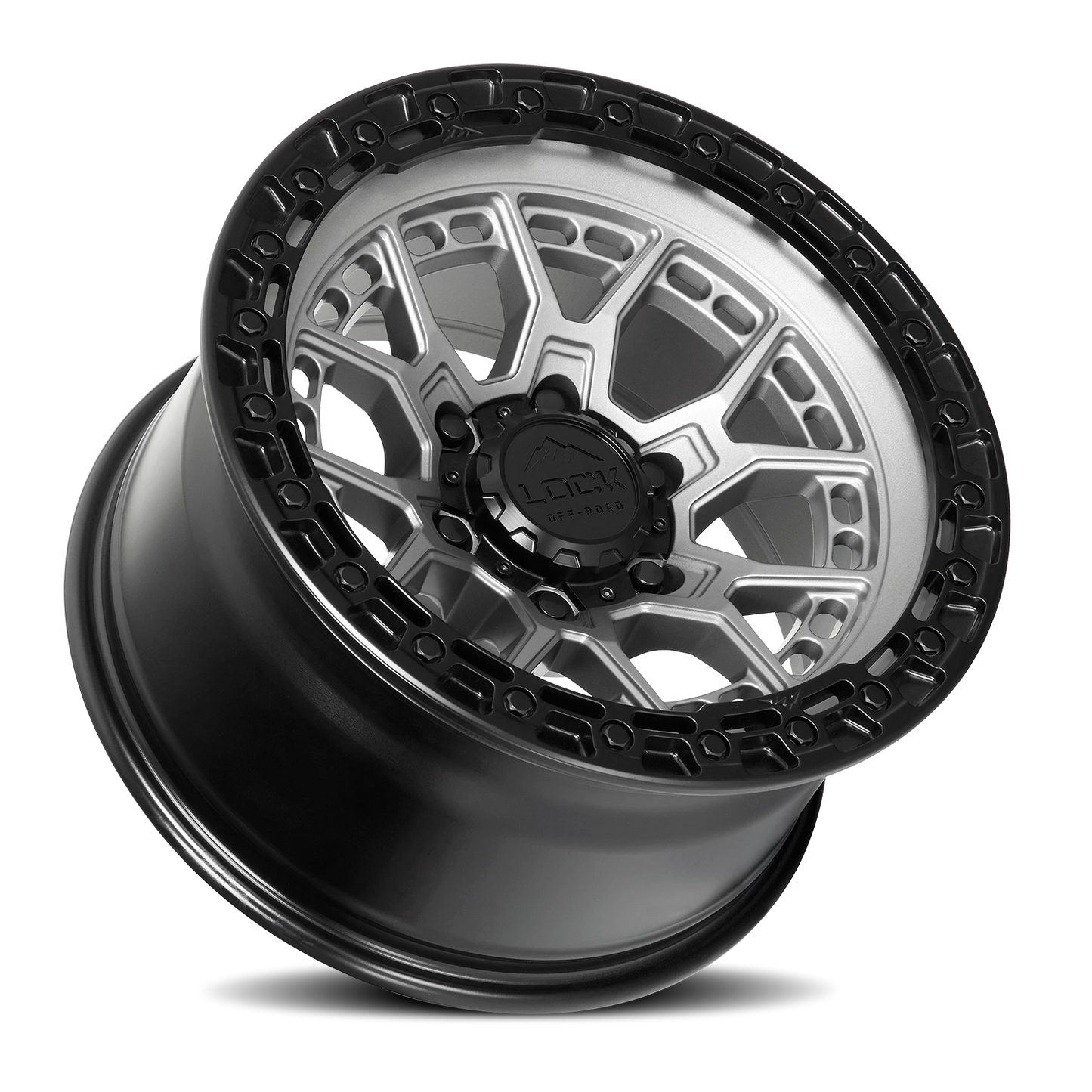 COMMANDO | 17X9 | 5X127 | -12 | MATTE GREY W MATTE BLACK RING | COMMANDO-7957MGMBR12N - Image 2