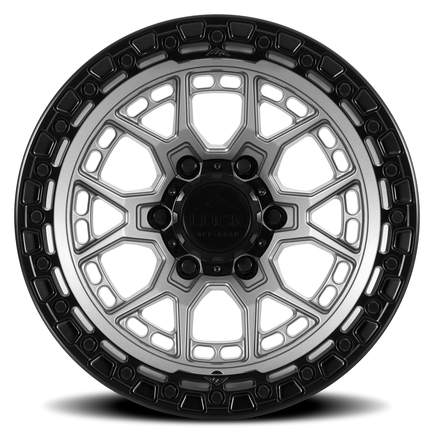 COMMANDO | 17X9 | 5X127 | -12 | MATTE GREY W MATTE BLACK RING | COMMANDO-7957MGMBR12N - Image 3