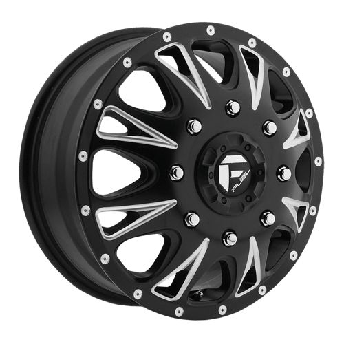 Fuel 1PC | D513 THROTTLE | 17.0x6.50 | 8X200 | 129 | MATTE BLACK MILLED