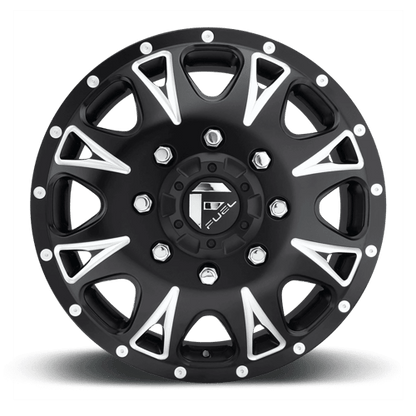 Fuel 1PC | D513 THROTTLE | 17.0x6.50 | 8X200 | 129 | MATTE BLACK MILLED