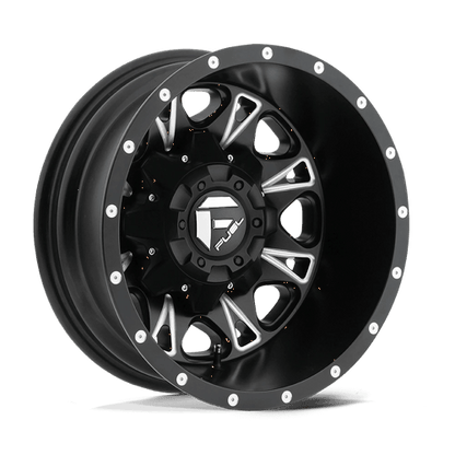 Fuel 1PC | D513 THROTTLE | 17.0x6.50 | 8X165.1 | -140 | MATTE BLACK MILLED