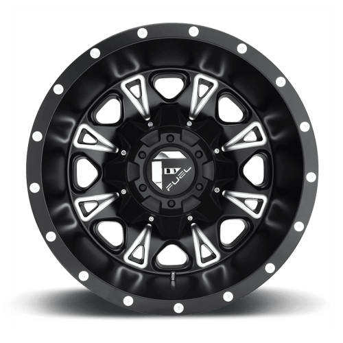 Fuel 1PC | D513 THROTTLE | 17.0x6.50 | 8X165.1 | -140 | MATTE BLACK MILLED