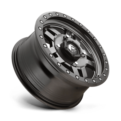 Fuel UTV | D558 ANZA | 15.0x7.00 | 4X137 | 13 | MATTE GUNMETAL BLACK BEAD RING