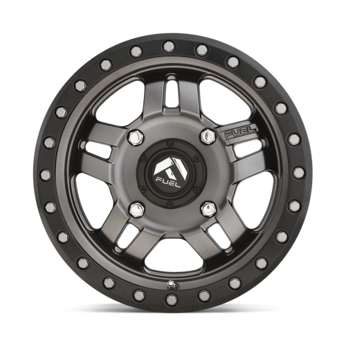 Fuel UTV | D558 ANZA | 15.0x7.00 | 4X137 | 13 | MATTE GUNMETAL BLACK BEAD RING
