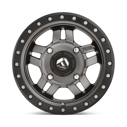 Fuel UTV | D558 ANZA | 15.0x7.00 | 4X137 | 13 | MATTE GUNMETAL BLACK BEAD RING