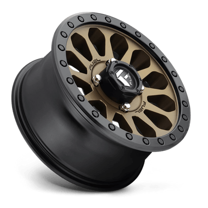 Fuel UTV | D600 VECTOR UTV | 14.0x7.00 | 4X137 | 38 | MATTE BRONZE BLACK BEAD RING