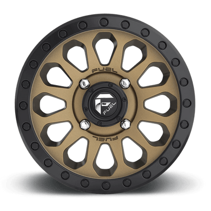Fuel UTV | D600 VECTOR UTV | 15.0x7.00 | 4X156 | 13 | MATTE BRONZE BLACK BEAD RING