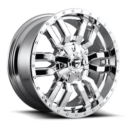 Fuel 1PC | D631 SLEDGE | 20.0x9.00 | 8X165.1 | 1 | CHROME PLATED
