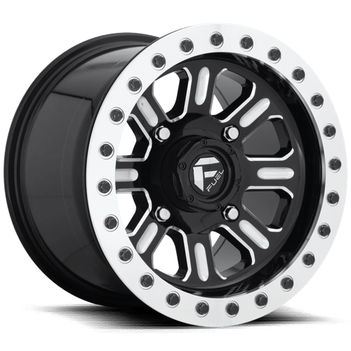 Fuel UTV | D910 HARDLINE BEADLOCK | 15.0x10.00 | 4X137 | 25 | GLOSS BLACK MILLED
