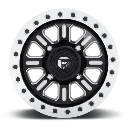 Fuel UTV | D910 HARDLINE BEADLOCK | 15.0x7.00 | 4X137 | 38 | GLOSS BLACK MILLED
