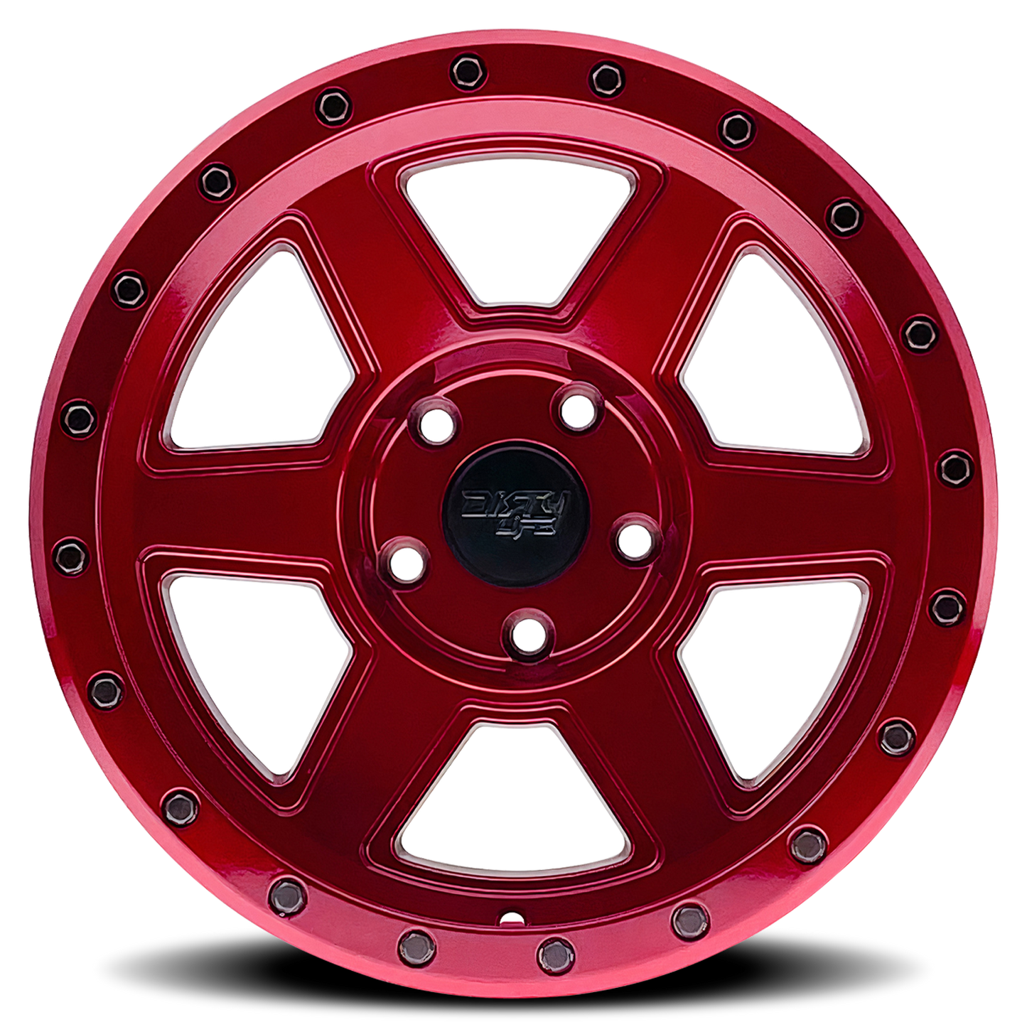 DIRTY LIFE COMPOUND GLOSS CRIMSON CANDY RED | 17x9 | 6-135 | -12mm | 9315-7936R12