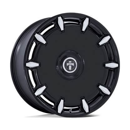 DUB 1PC | DC271 CHEEF | 24.0x9.00 | 5X115/5X120 | 38 | GLOSS BLACK MILLED
