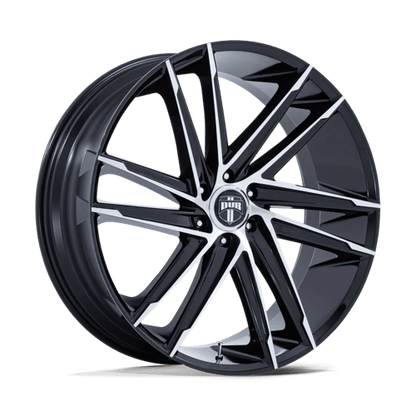DUB 1PC | DC275 BLAZE | 24.0x10.00 | 6X135 | 30 | GLOSS BLACK W/ MACHINED FACE