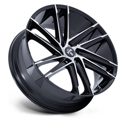 DUB 1PC | DC275 BLAZE | 24.0x10.00 | 6X135 | 30 | GLOSS BLACK W/ MACHINED FACE