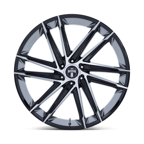 DUB 1PC | DC275 BLAZE | 24.0x10.00 | 6X135 | 30 | GLOSS BLACK W/ MACHINED FACE