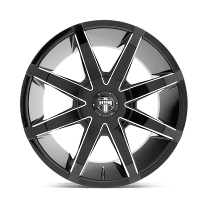 DUB 1PC | S109 PUSH | 22.0x9.50 | 6X135/6X139.7 | 25 | GLOSS BLACK MILLED