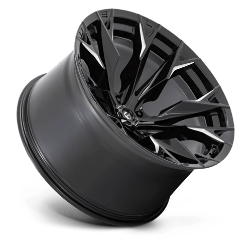 Fuel 1PC | D803 FLAME | 22.0x12.00 | 5X139.7 | -44 | GLOSS BLACK MILLED